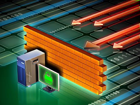 Firewall blocking computer network in King of Prussia, PA