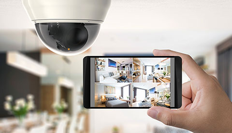 security camera operated by phone app for Home Automation, Smart Home Systems, and Low Voltage Technicians in Southampton, PA